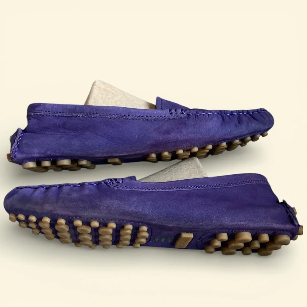 Coach Nancy Nubuck Violet Driving Loafers 8.5 EUC - Picture 5 of 8